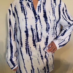 🔴 SOLD 🔴 Amanda blu tie dye top